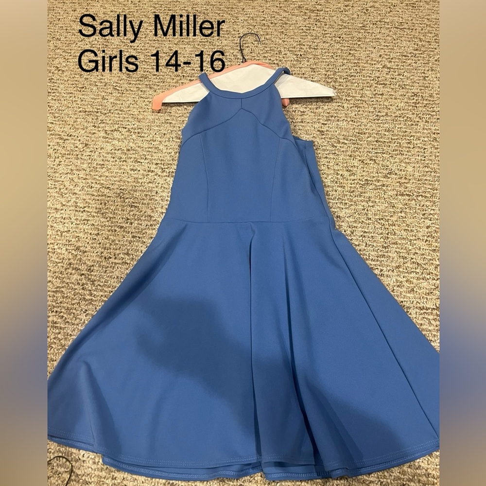 Sally Miller Dress - Blue - size 14/16